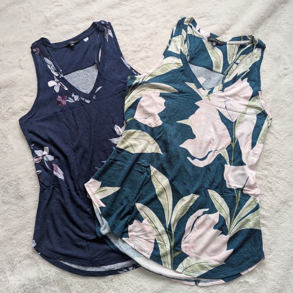 *2 For 15*  (Set Of 2) Dynamite V-neck Tanks